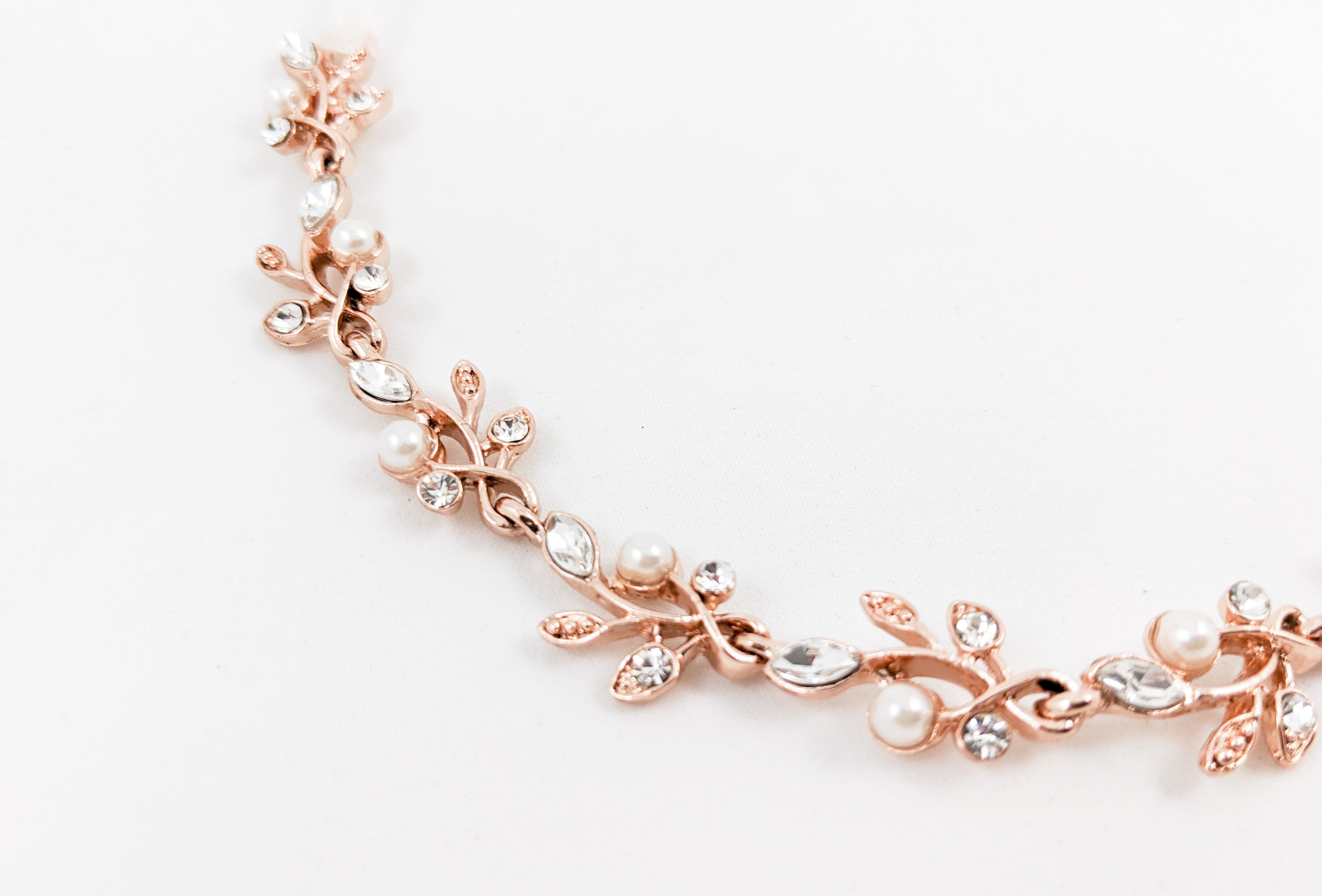 ivory knot-wedding hair accessories-bridal headband-belt-tara-rose gold