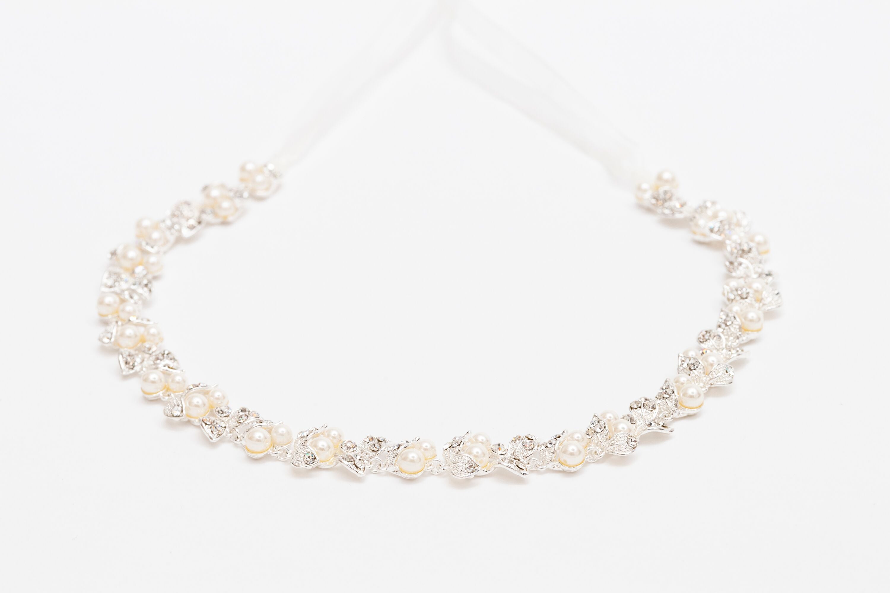 ivory knot-wedding accessories-bridal headband-lottie