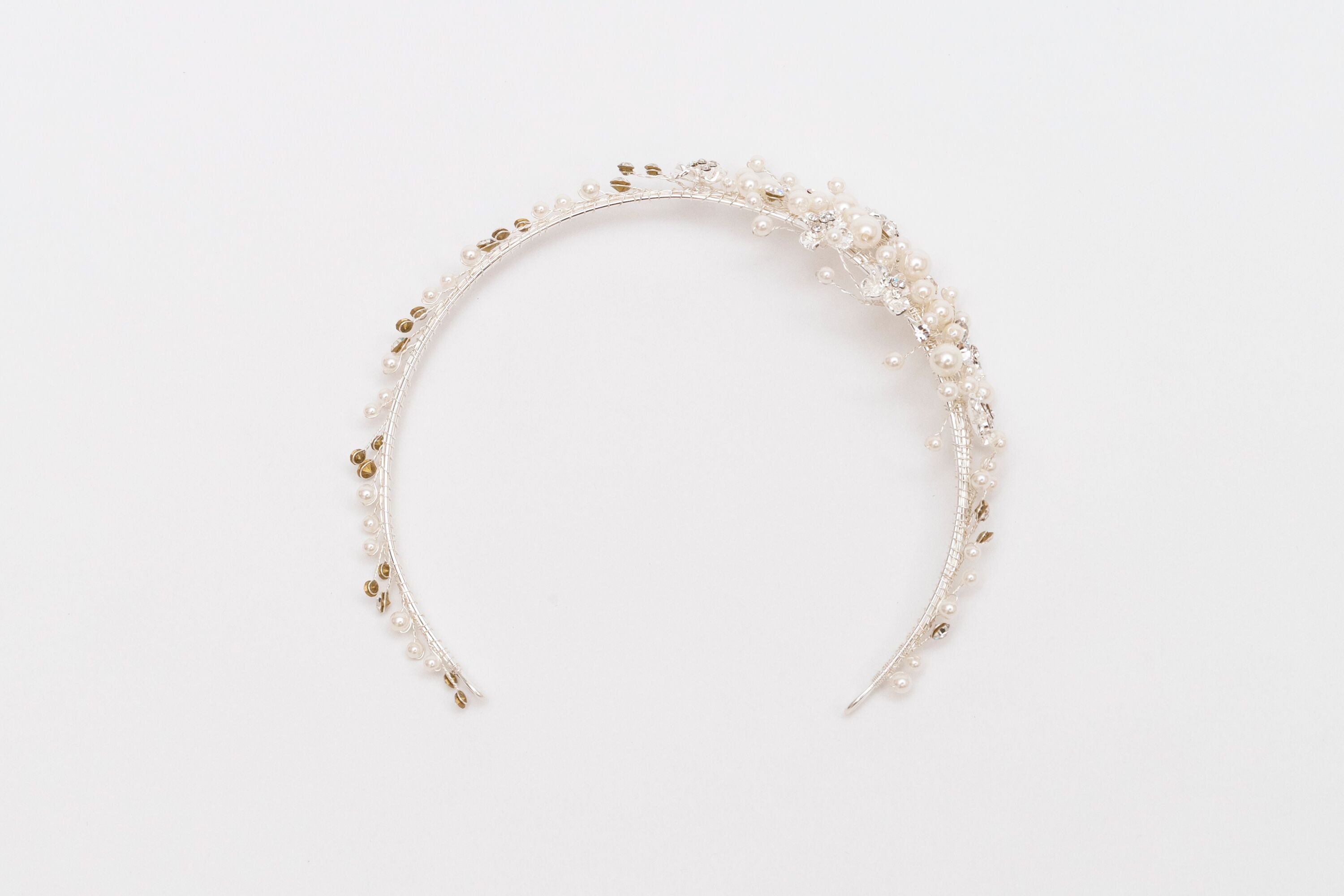 ivory knot-bridal headband-ally wedding hair accessory