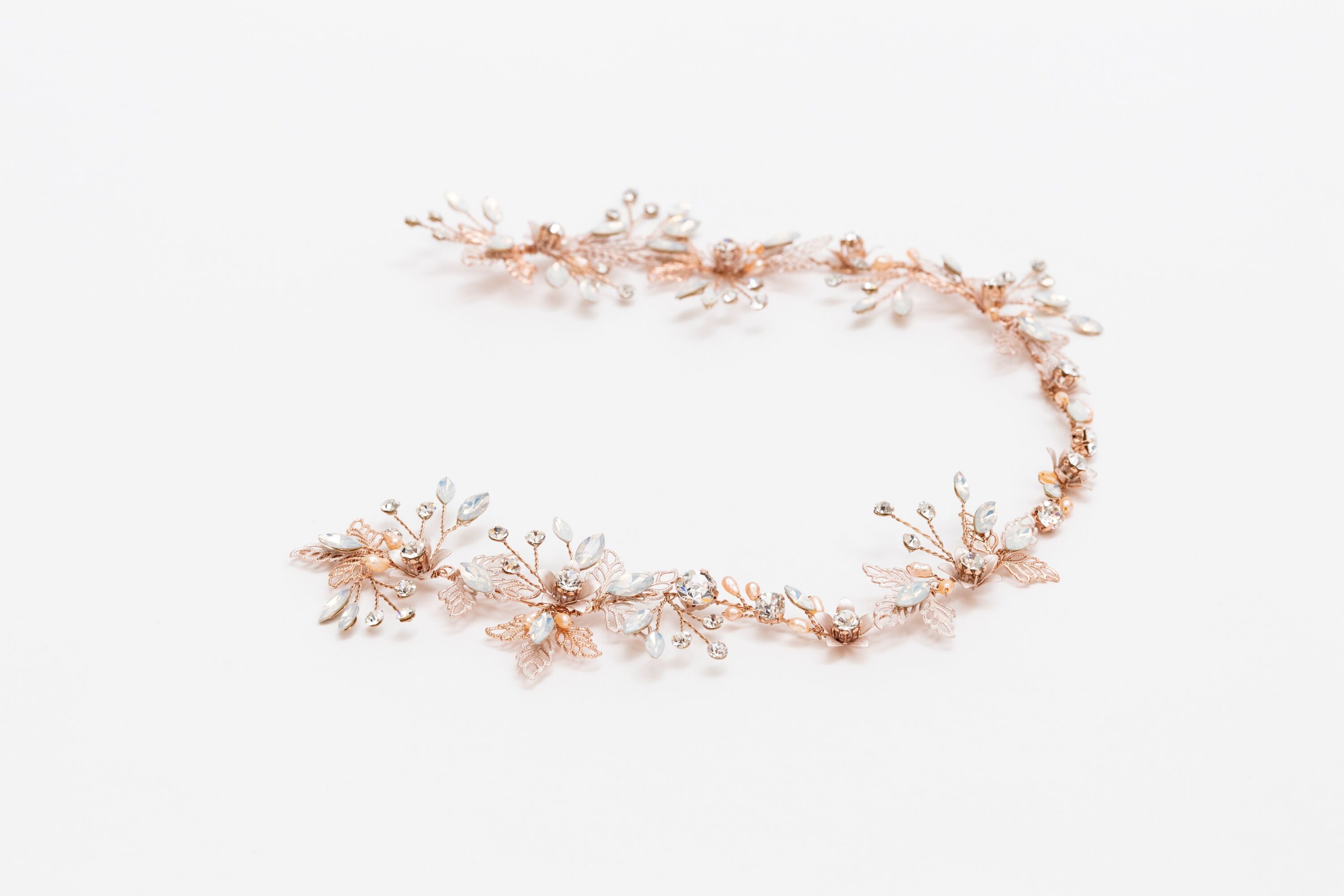 ivory knot-wedding hair accessories-bridal hair vines-elena