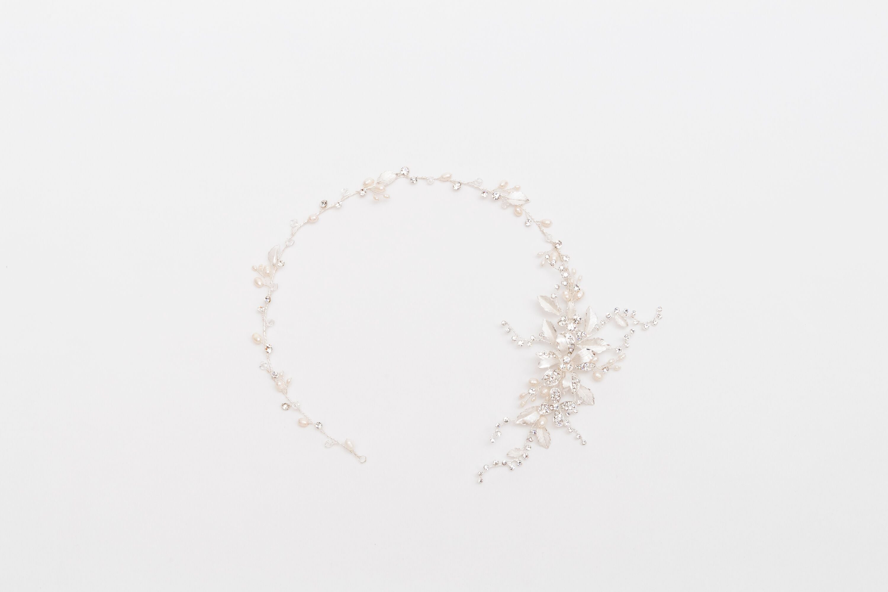 ivory knot-bridal hair accessories-wedding hair vine-lina