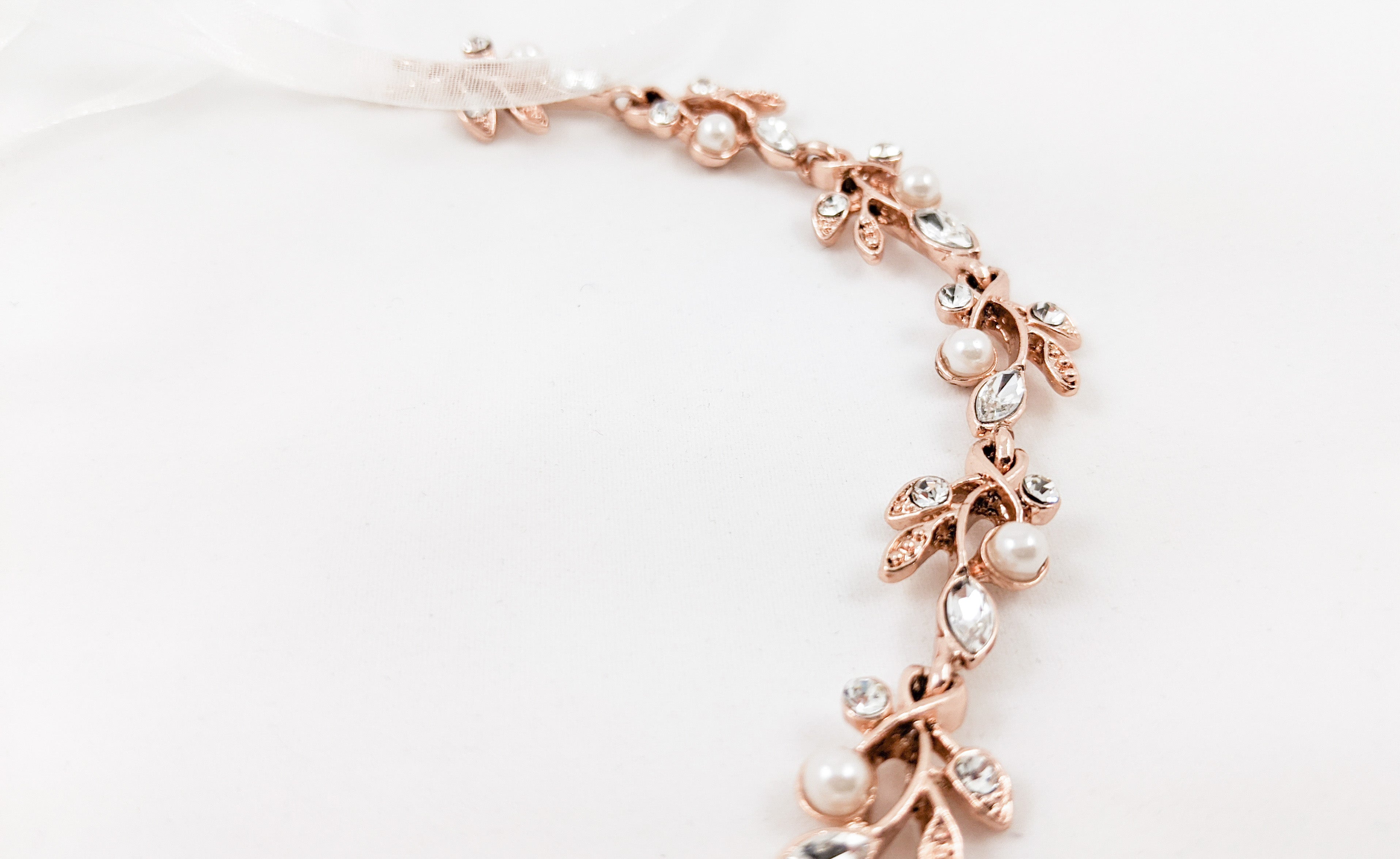 ivory knot-wedding hair accessories-bridal headband-belt-tara-rose gold