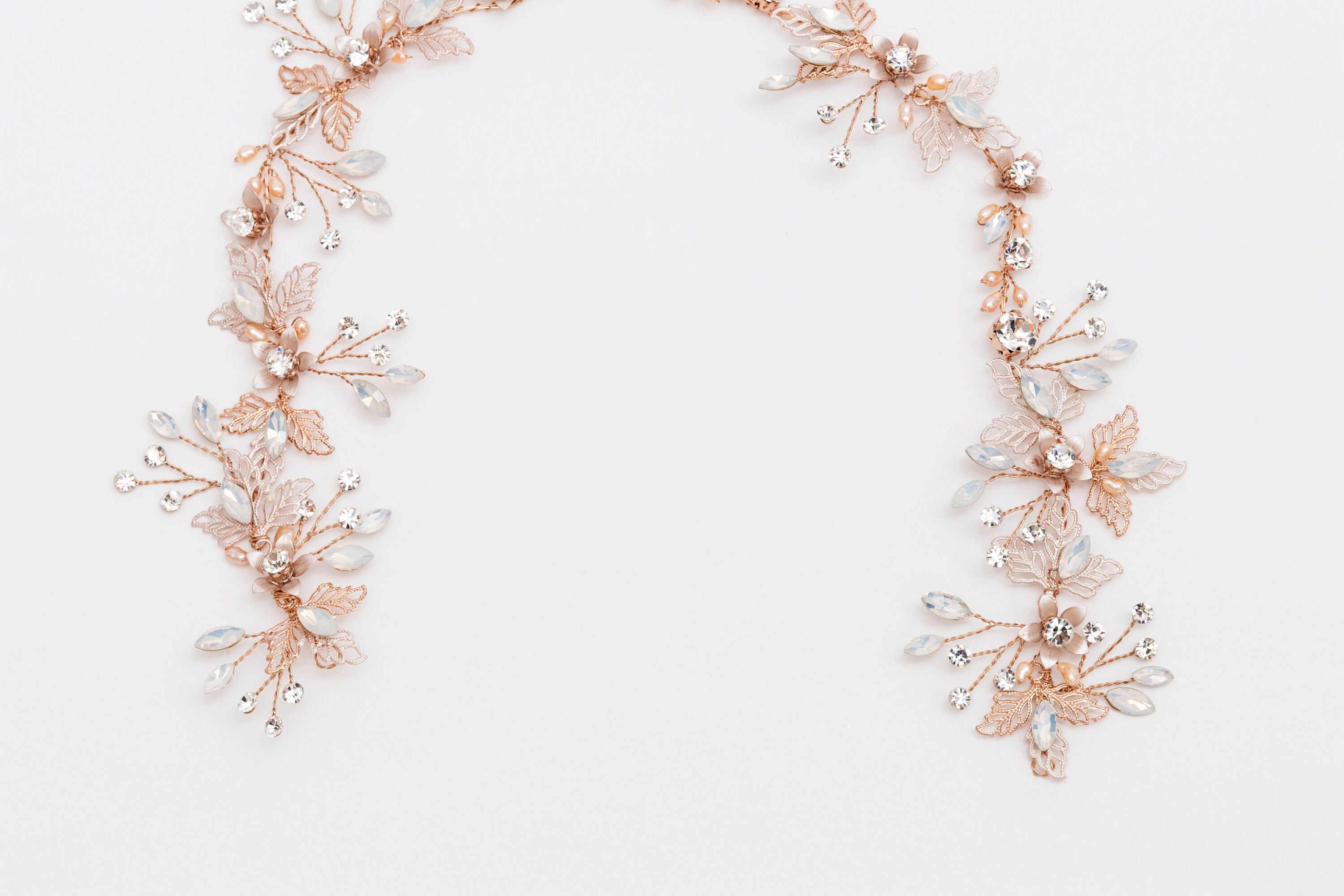 ivory knot-wedding hair accessories-bridal hair vines-elena