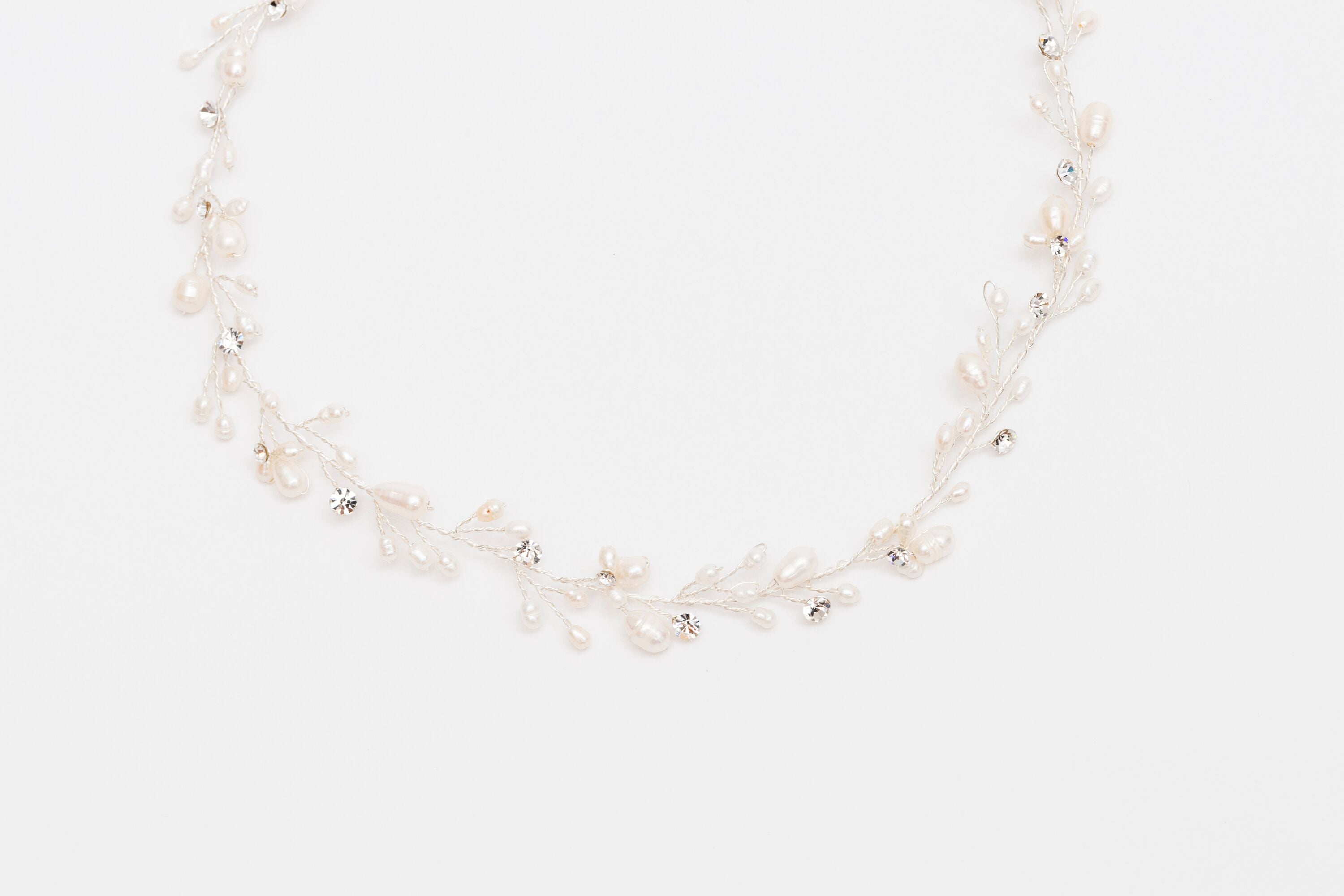 ivory knot-bridal accessories-wedding hair vine-greta