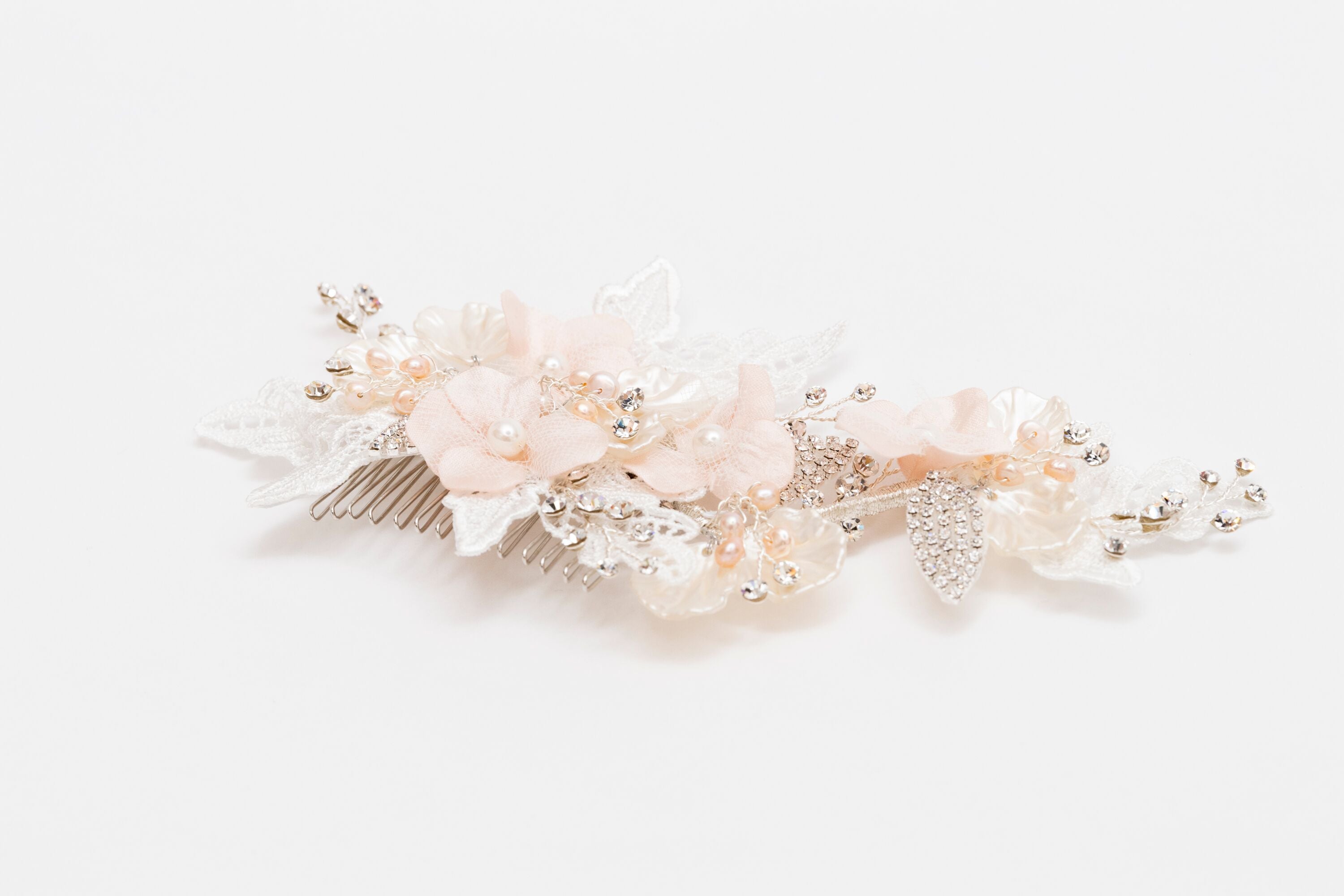 ivory knot-bridal accessories-wedding hair comb-nina