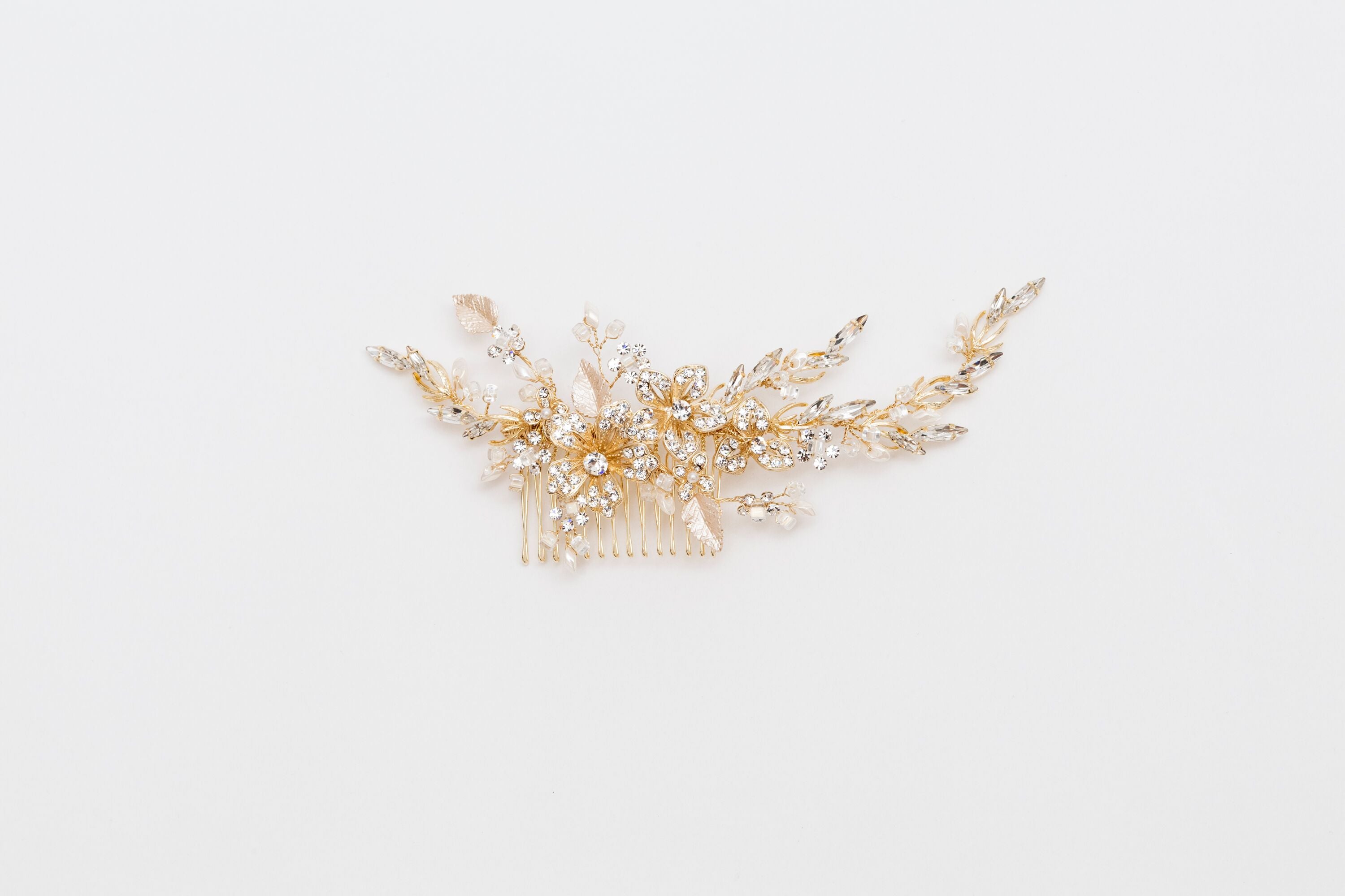 ivory knot-wedding accessories-bridal hair combs-isla
