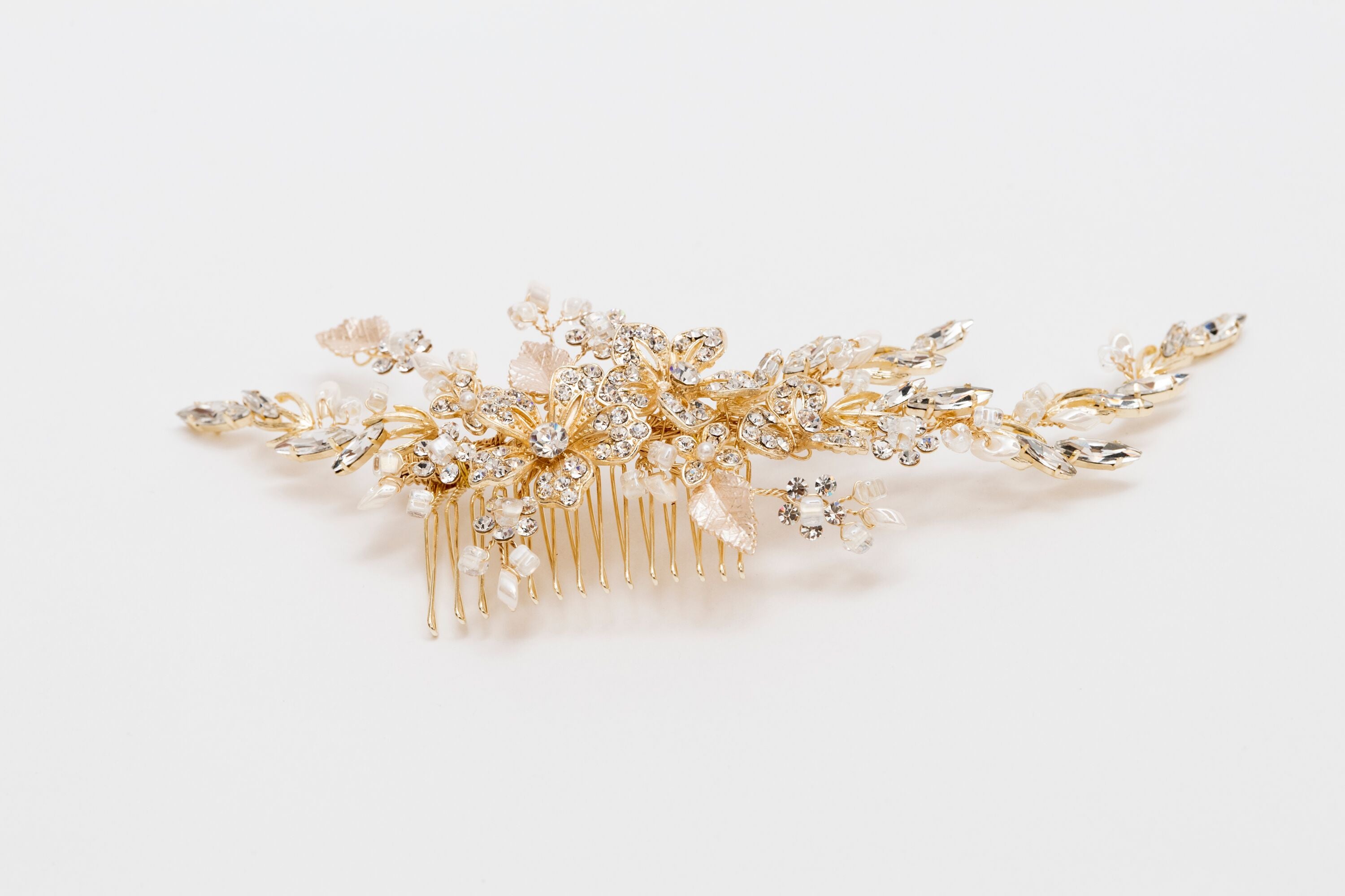 ivory knot-wedding accessories-bridal hair combs-isla
